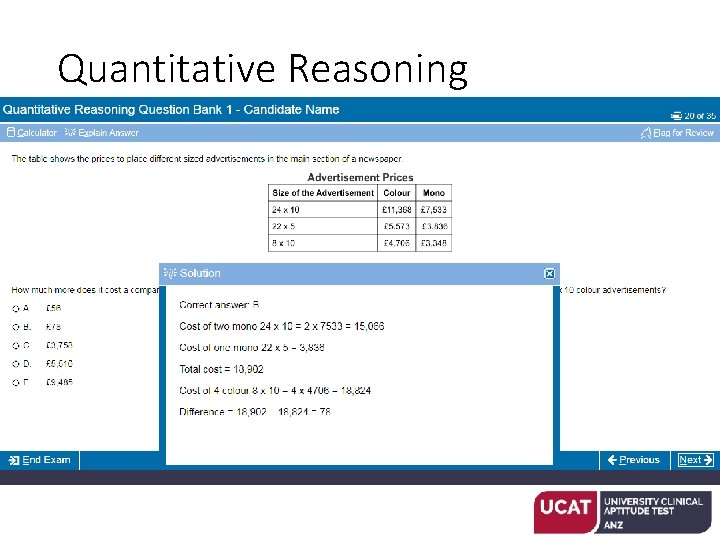 Quantitative Reasoning 