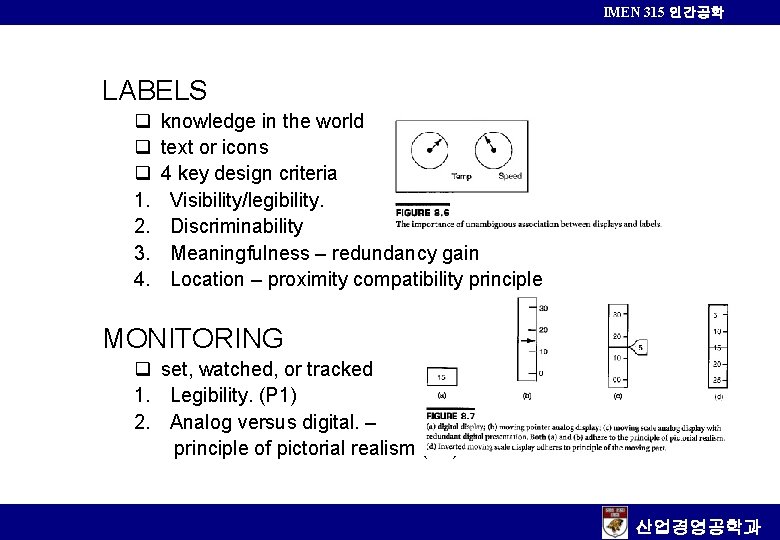 IMEN 315 인간공학 LABELS q q q 1. 2. 3. 4. knowledge in the