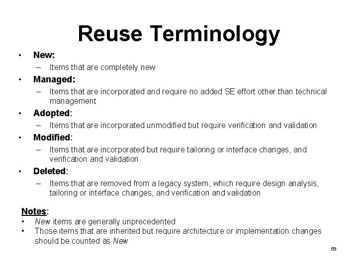 Unmodified Items Early Systems Costing Prof Ricardo Valerdi Systems Industrial
