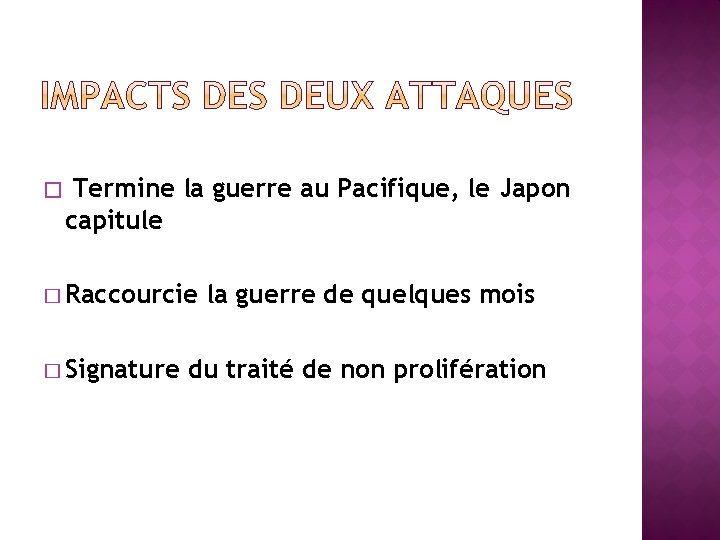 � Termine la guerre au Pacifique, le Japon capitule � Raccourcie � Signature la