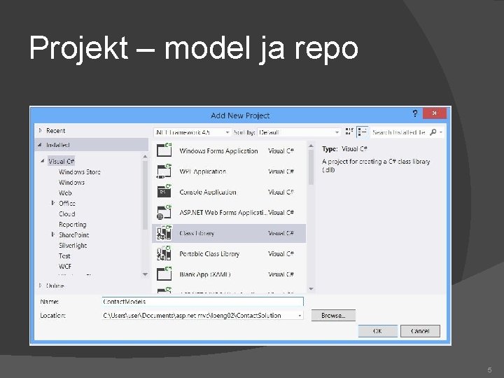 Projekt – model ja repo 5 