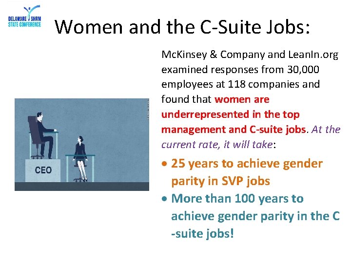 Women and the C-Suite Jobs: Mc. Kinsey & Company and Lean. In. org examined