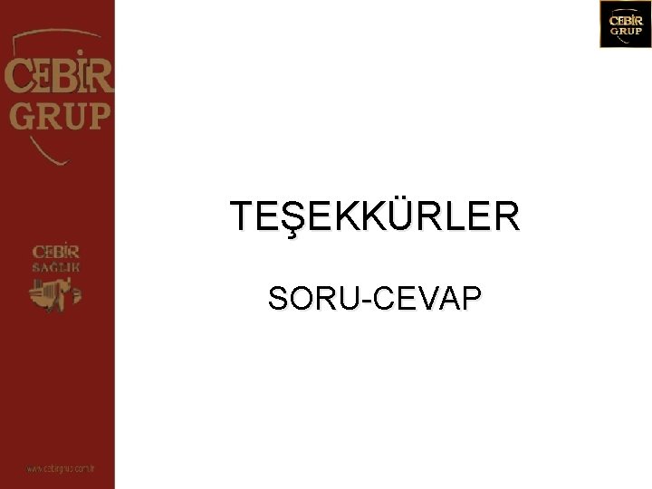 TEŞEKKÜRLER SORU-CEVAP 