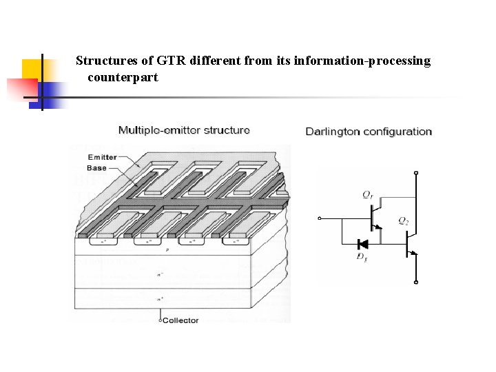 Structures of GTR different from its information-processing counterpart Structures of GTR different from its information-processing counterpart