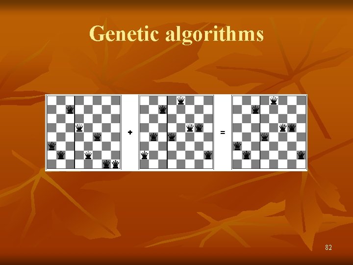 Genetic algorithms 82 