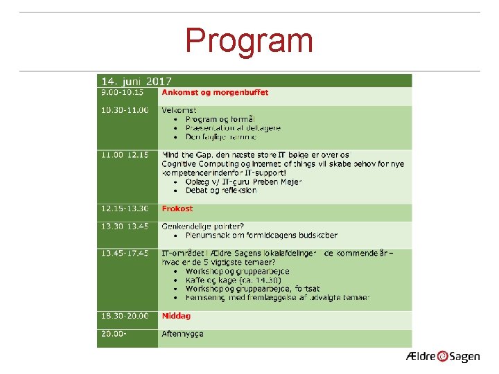 Program 