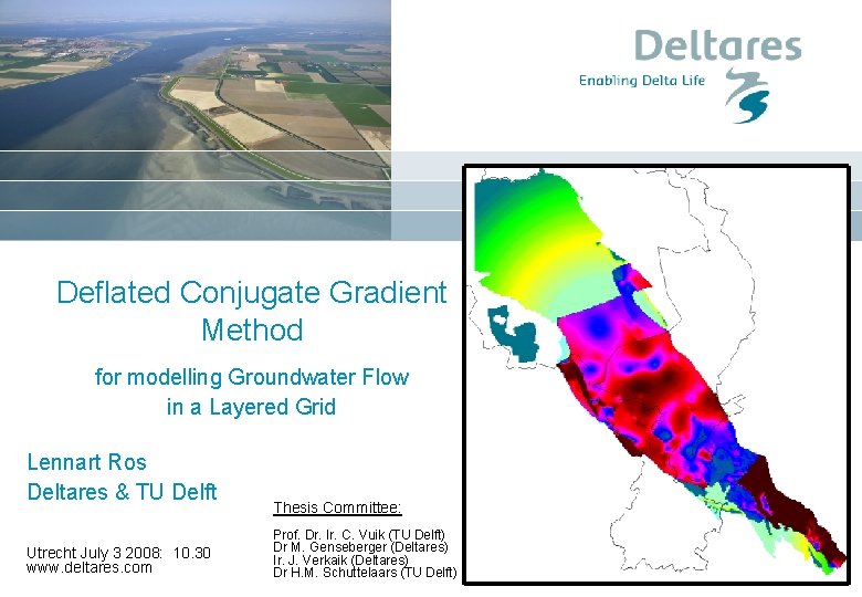 Deflated Method Compress Example Deflated Conjugate Gradient Method for modelling Groundwater Flow