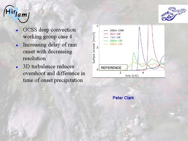  GCSS deep convection working group case 4 Increasing delay of rain onset with