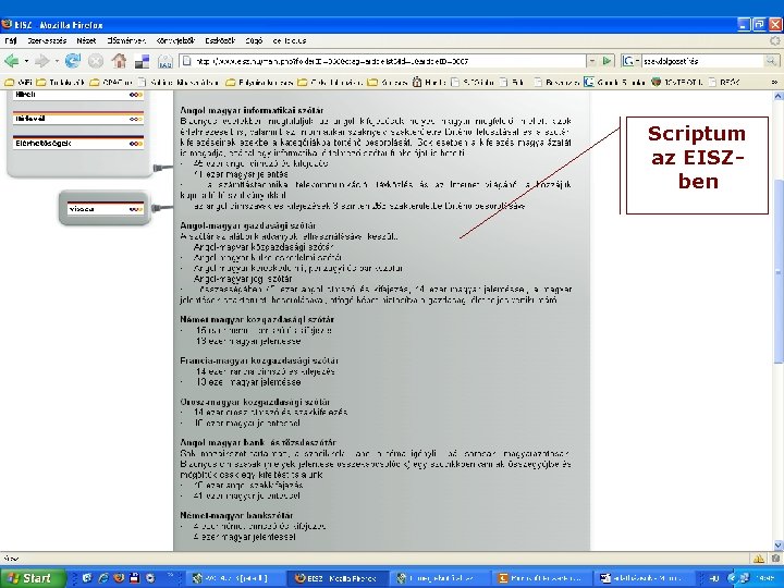 Scriptum az EISZben 