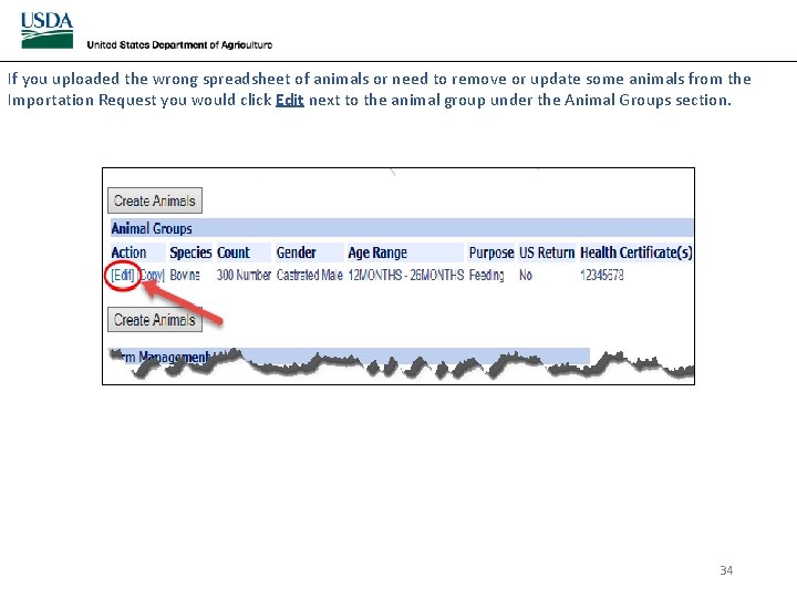 If you uploaded the wrong spreadsheet of animals or need to remove or update If you uploaded the wrong spreadsheet of animals or need to remove or update