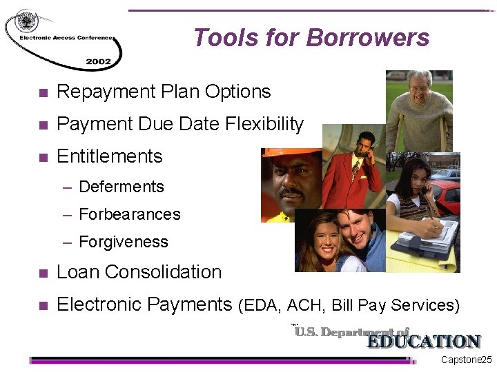 Tools for Borrowers n Repayment Plan Options n Payment Due Date Flexibility n Entitlements