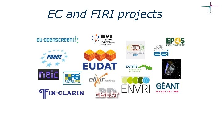 EC and FIRI projects euclid 