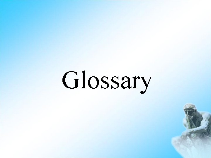 Glossary 