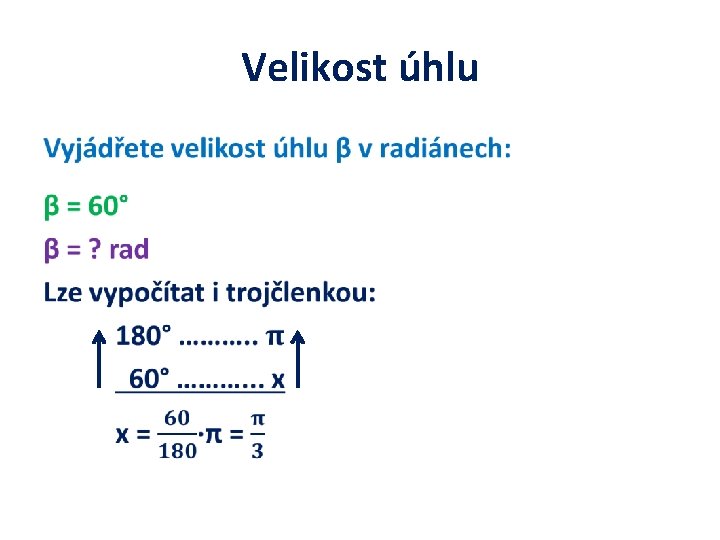 Velikost úhlu • 