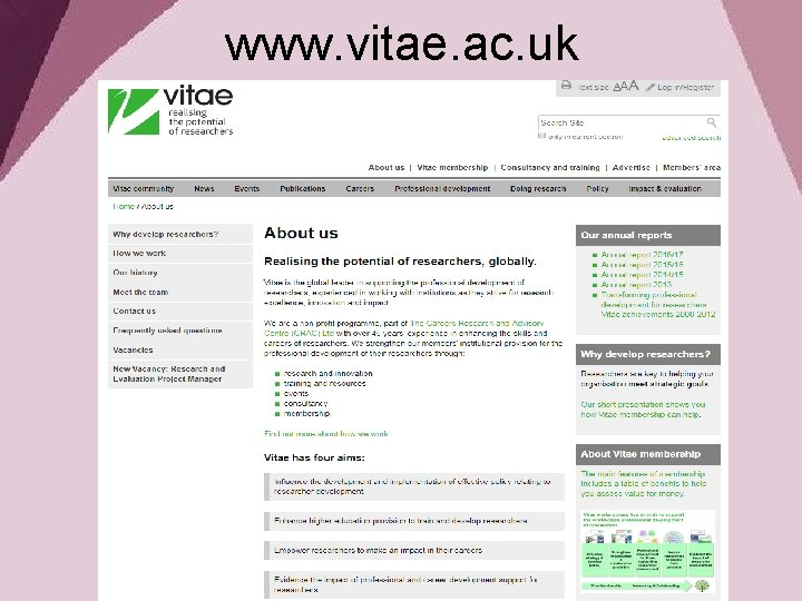 www. vitae. ac. uk 