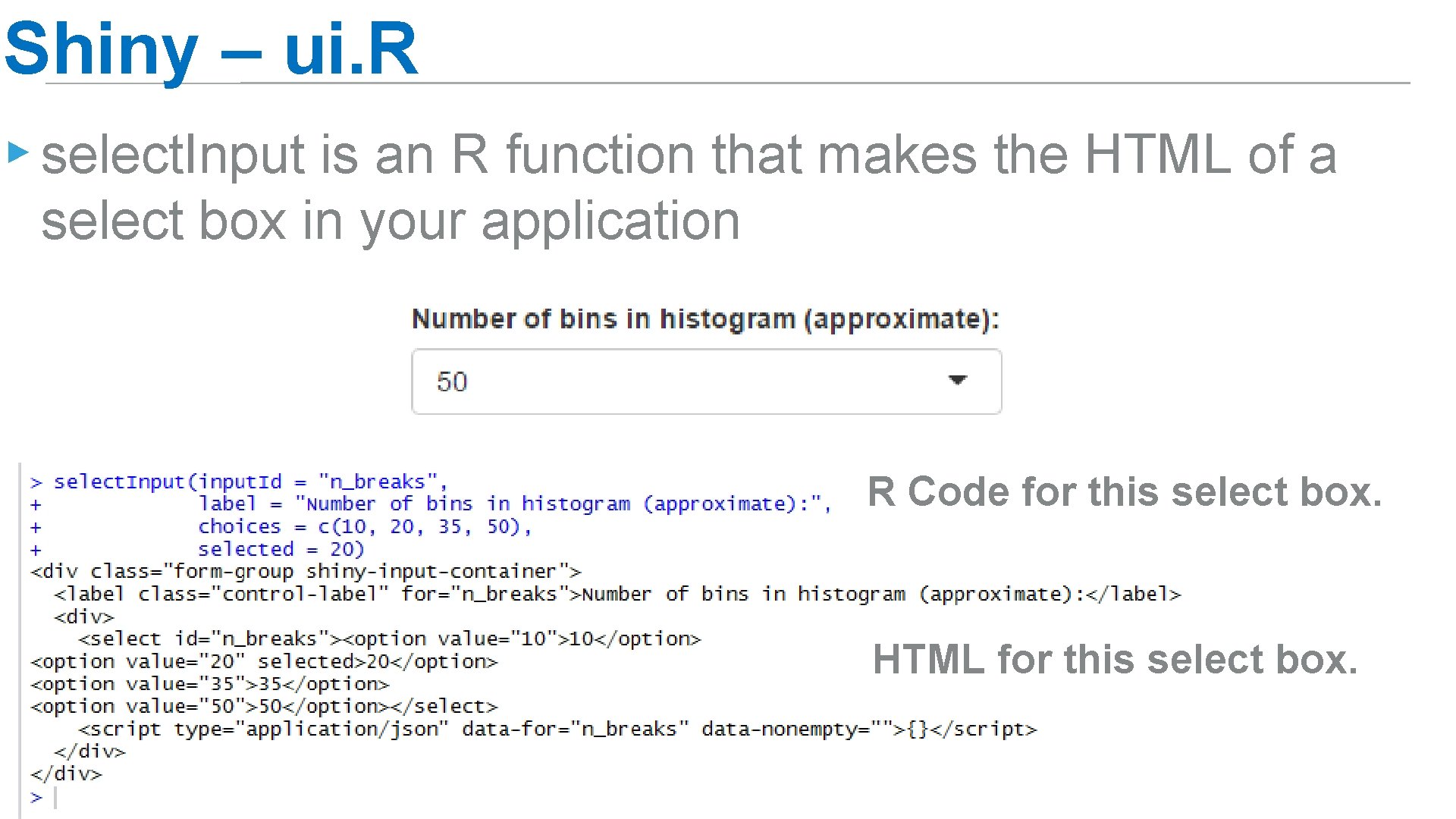 Shiny App with d 3 data visualization Mike