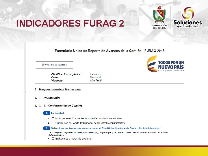 INDICADORES FURAG 2 