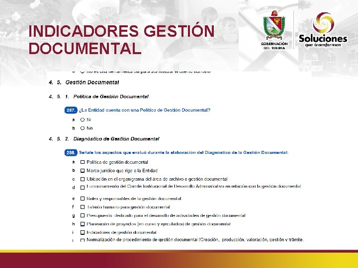 INDICADORES GESTIÓN DOCUMENTAL 