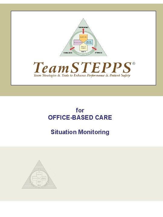 ® for OFFICE-BASED CARE Situation Monitoring 