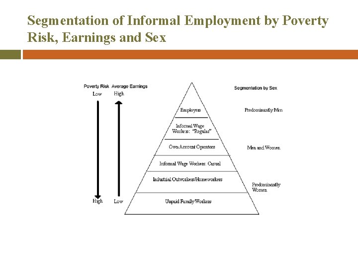 Segmentation of Informal Employment by Poverty Risk, Earnings and Sex 