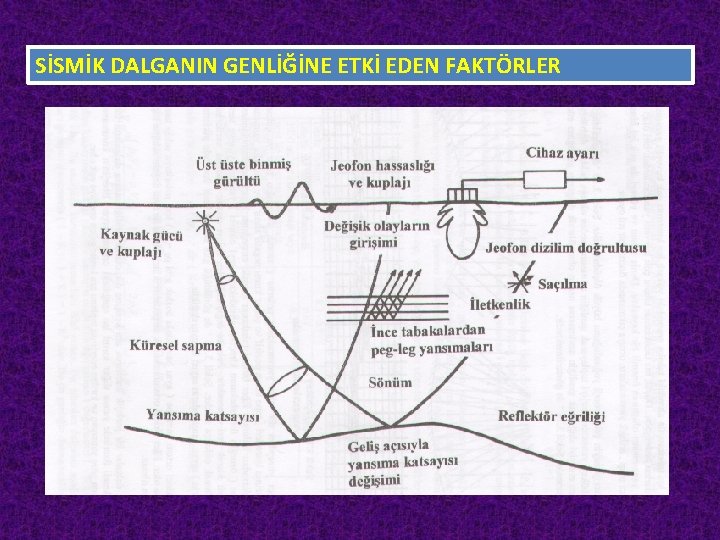 SİSMİK DALGANIN GENLİĞİNE ETKİ EDEN FAKTÖRLER 