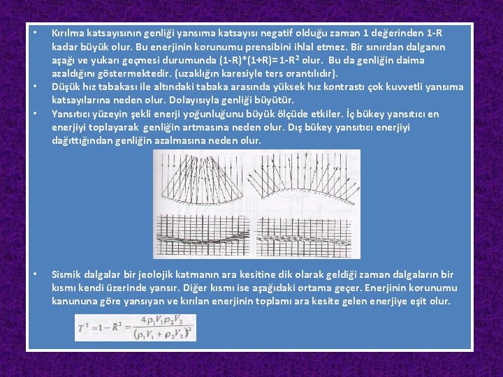  • • Kırılma katsayısının genliği yansıma katsayısı negatif olduğu zaman 1 değerinden 1