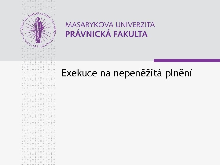 Exekuce na nepeněžitá plnění 