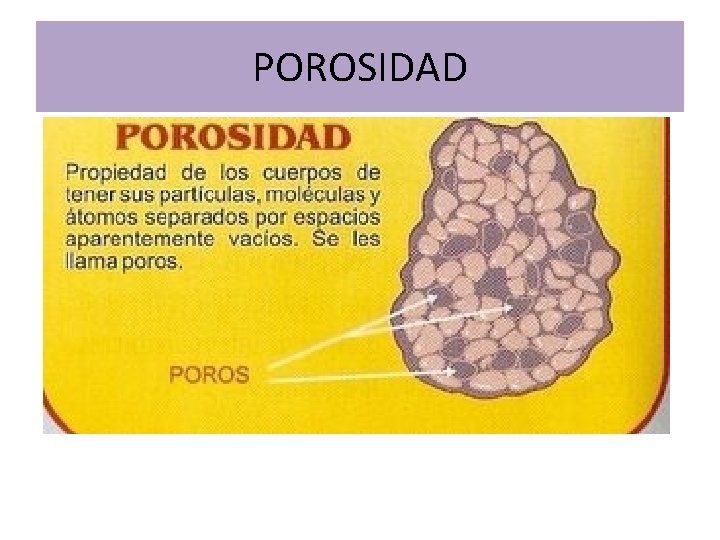 POROSIDAD POROSIDAD