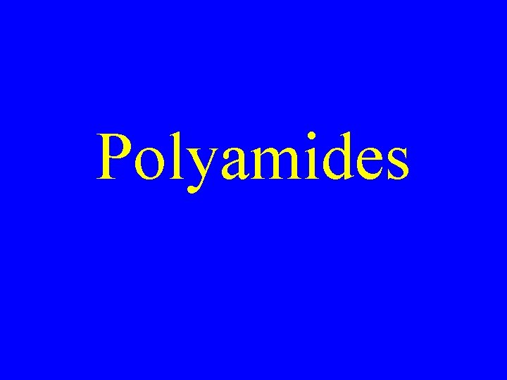 Polyamides 