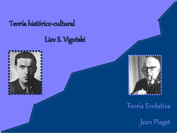 Teoría histórico-cultural Liev S. Vigotski Teoría Evolutiva Jean Piaget 