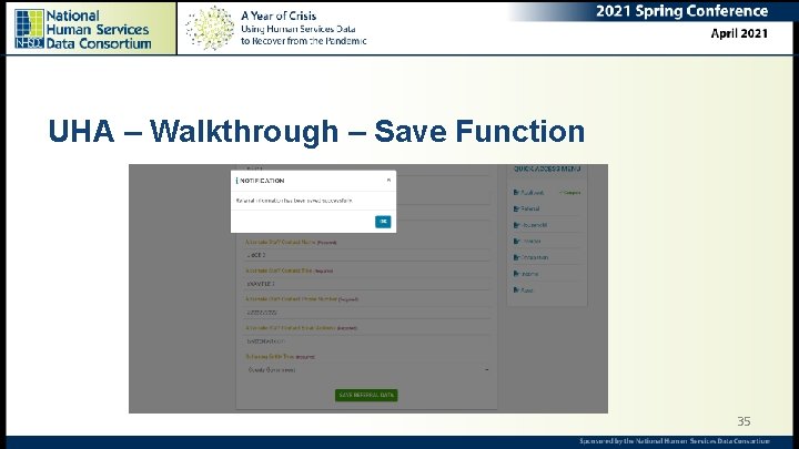 UHA – Walkthrough – Save Function 35 