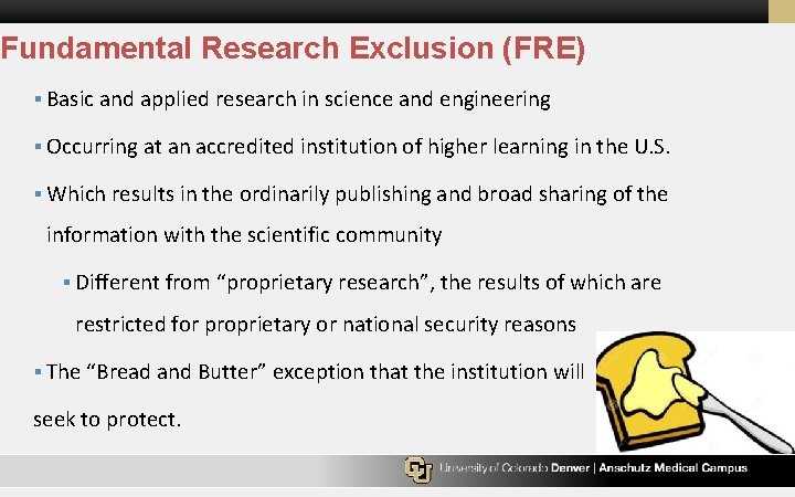 Fundamental Research Exclusion (FRE) § Basic and applied research in science and engineering §