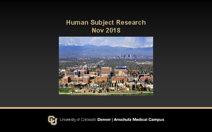 Human Subject Research Nov 2018 