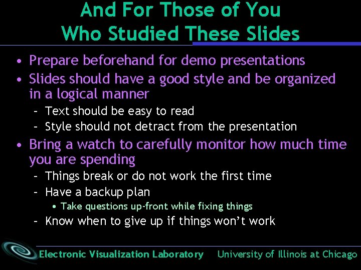 And For Those of You Who Studied These Slides • Prepare beforehand for demo And For Those of You Who Studied These Slides • Prepare beforehand for demo
