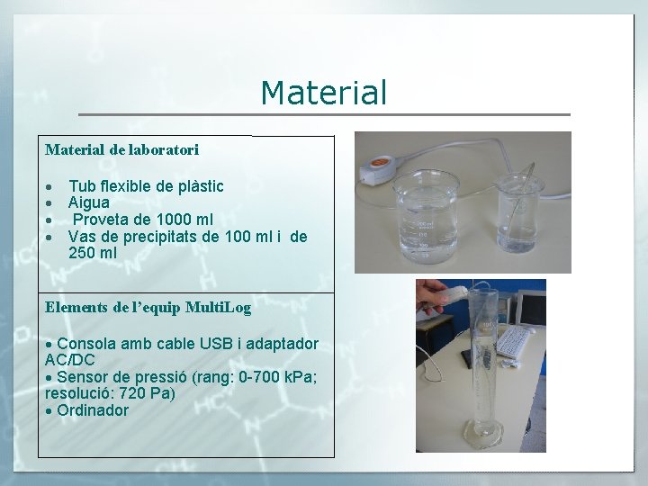 Material de laboratori Tub flexible de plàstic Aigua Proveta de 1000 ml Vas de