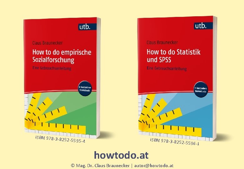 ISBN 978 -3 -82 52 -5595 -4 howtodo. at © Mag. Dr. Claus Braunecker