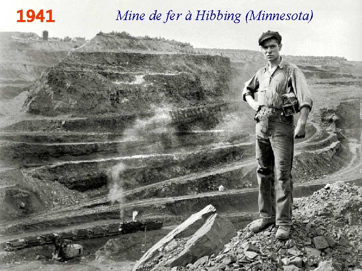 1941 Mine de fer à Hibbing (Minnesota) 