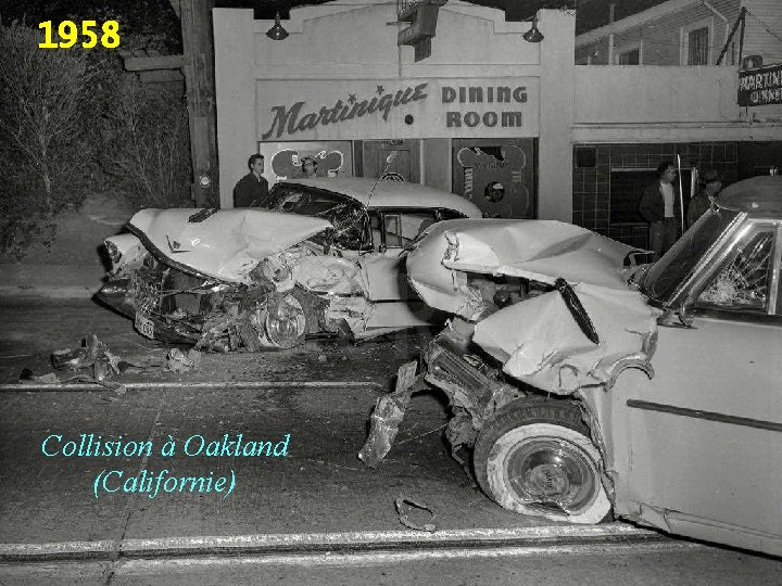 1958 Collision à Oakland (Californie) 