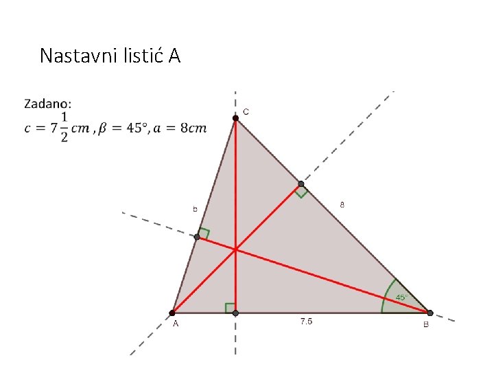 Nastavni listić A • 