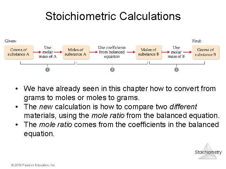 Stoichiometric Calculations • We have already seen in this chapter how to convert from Stoichiometric Calculations • We have already seen in this chapter how to convert from