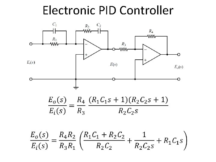 Electronic PID Controller 