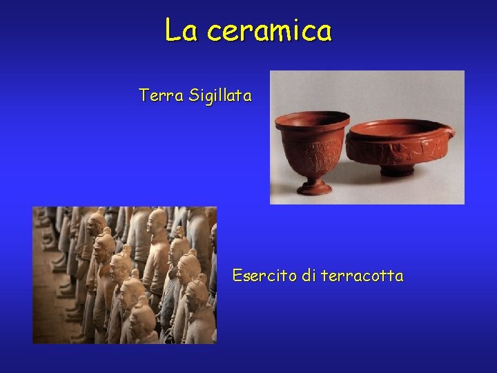 La ceramica Terra Sigillata Esercito di terracotta 