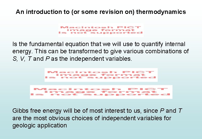 An introduction to (or some revision on) thermodynamics Is the fundamental equation that we