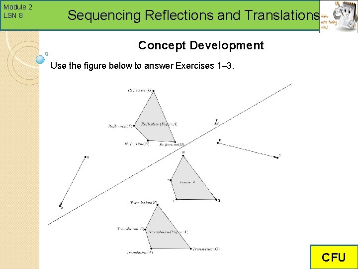 Module 2 LSN 8 Sequencing Reflections and Translations Concept Development Use the figure below