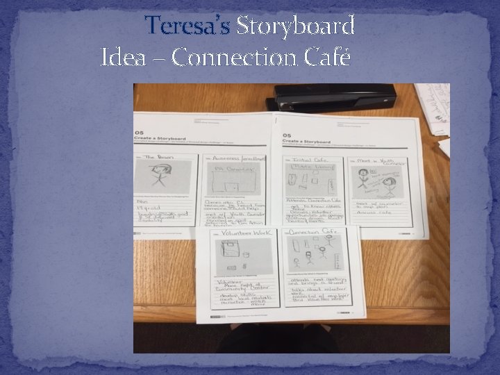 Teresa’s Storyboard Idea – Connection Café 
