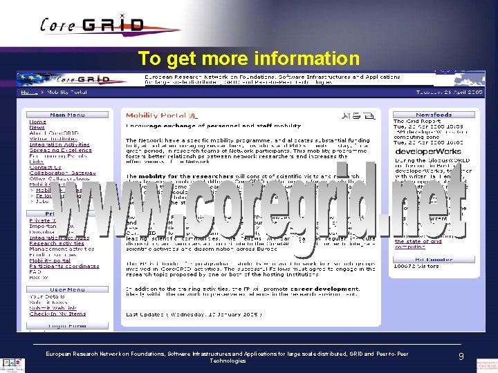 To get more information European Research Network on Foundations, Software Infrastructures and Applications for