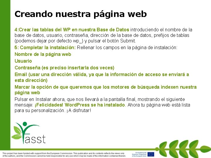 Creando nuestra página web 4: Crear las tablas del WP en nuestra Base de