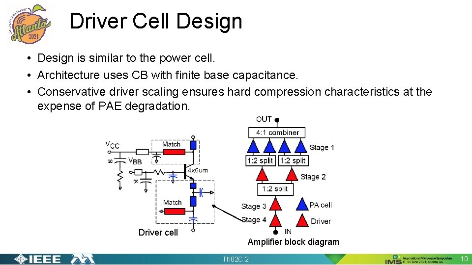 Driver Cell Design • Design is similar to the power cell. • Architecture uses