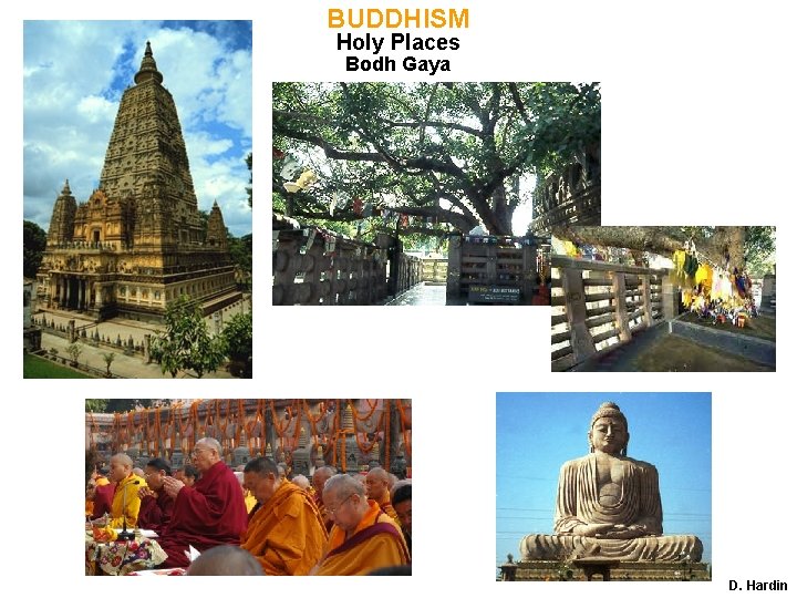 BUDDHISM Holy Places Bodh Gaya D. Hardin BUDDHISM Holy Places Bodh Gaya D. Hardin