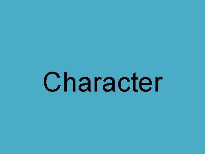 Character 